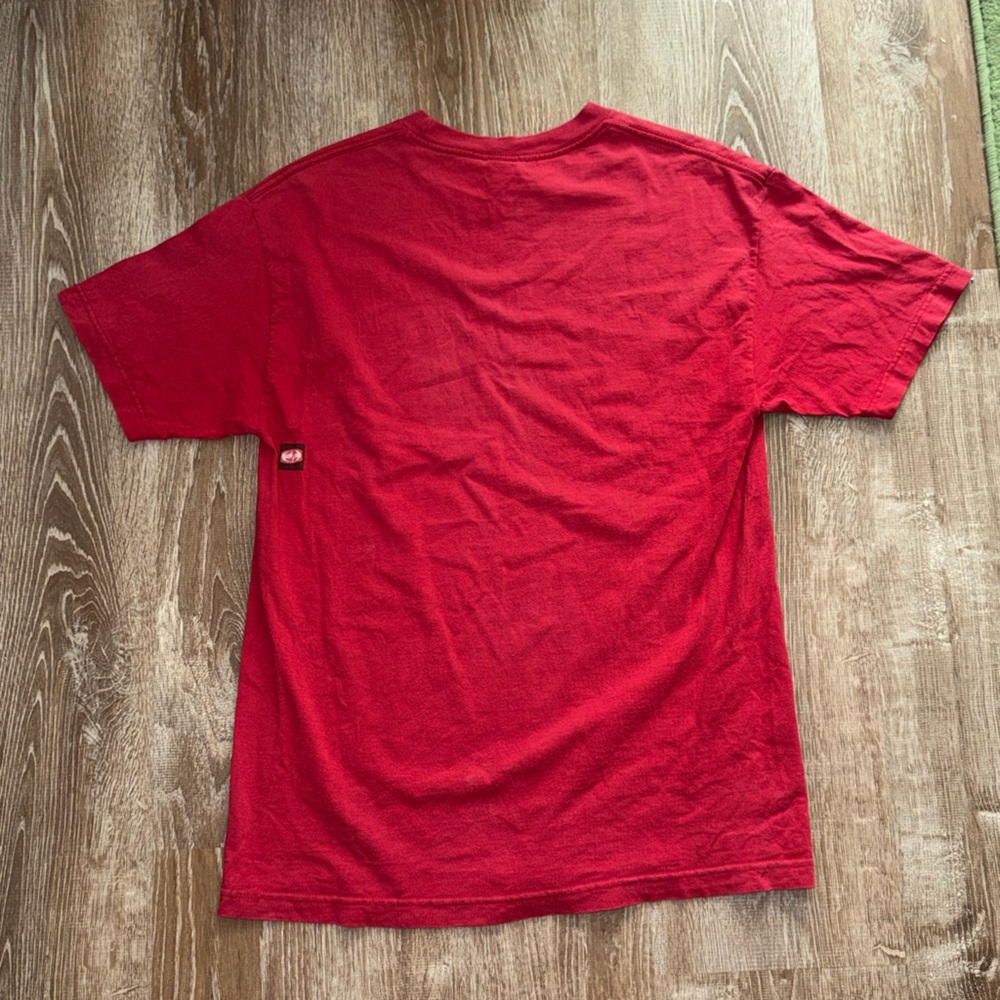Split Bold Red Short Sleeve Tee - image 2